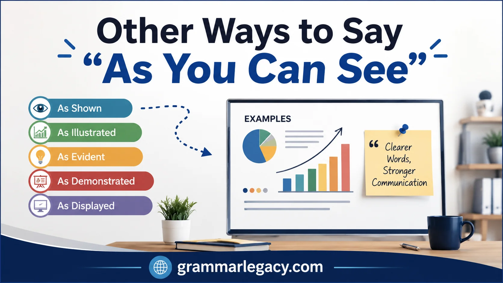 Other Ways to Say “As You Can See”