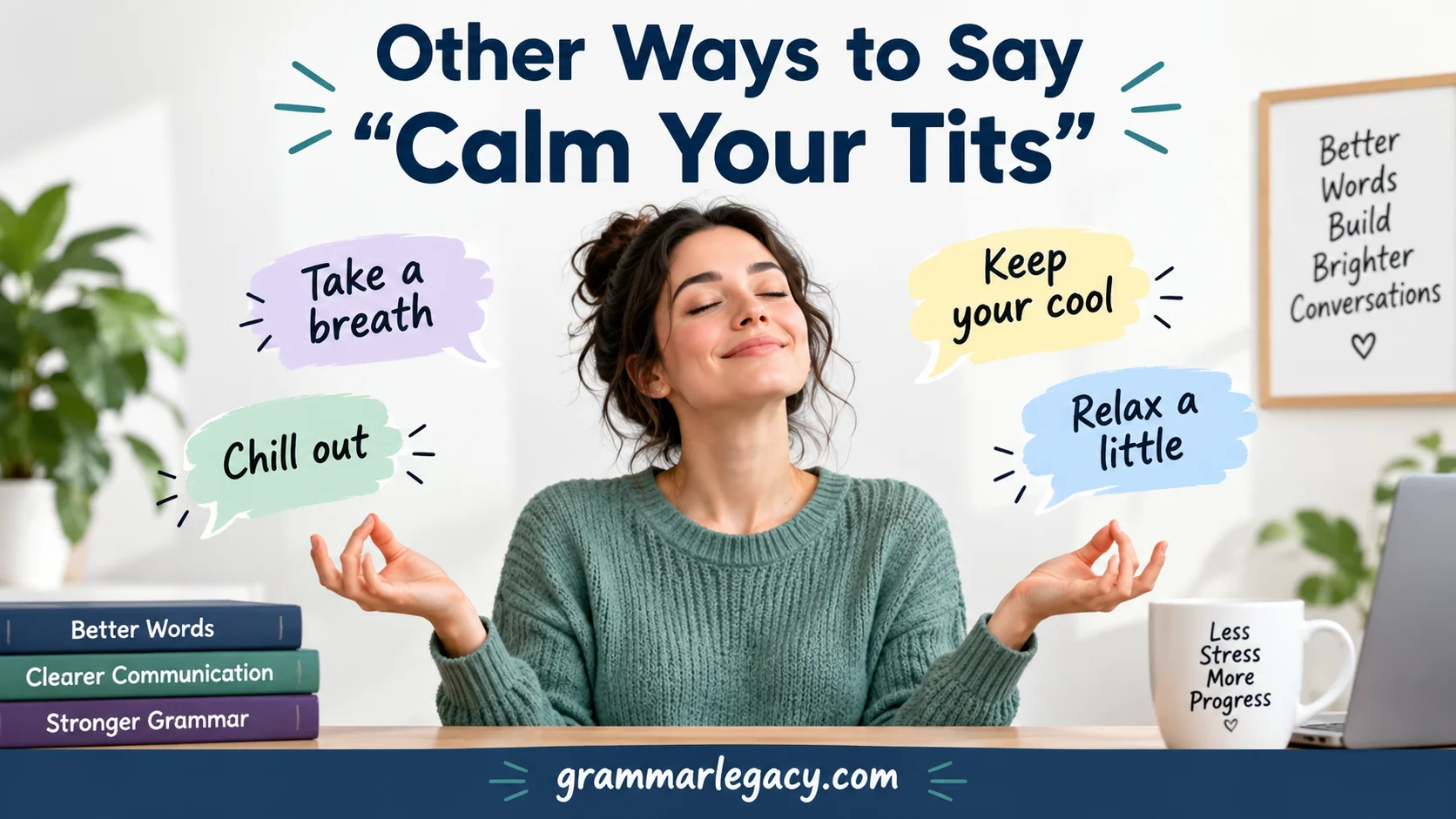Other Ways to Say “Calm Your Tits”