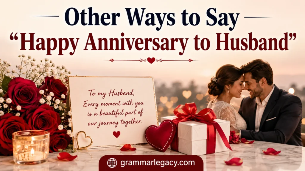 Other Ways to Say “Happy Anniversary to Husband”