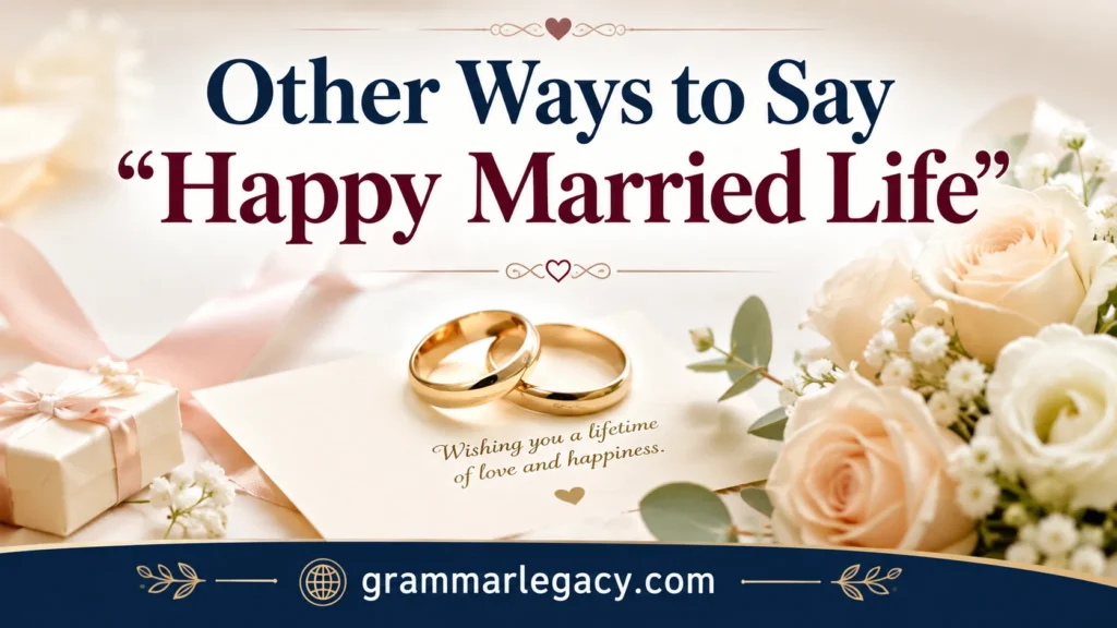 Other Ways to Say “Happy Married Life”