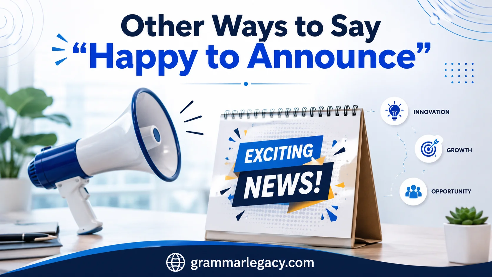 Other Ways to Say "Happy to Announce"
