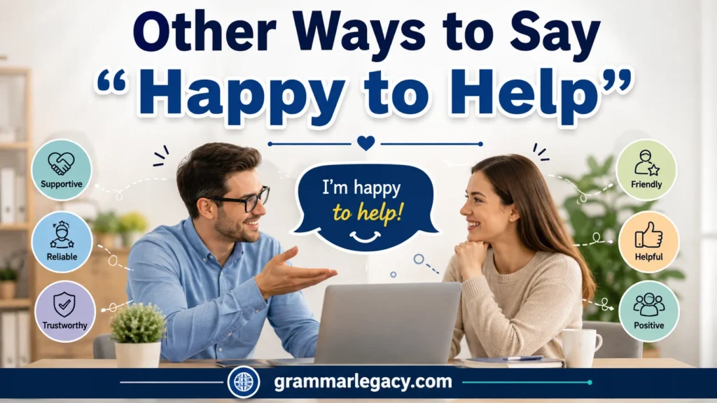Other Ways to Say “Happy to Help”