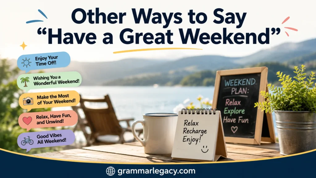 Other Ways to Say “Have a Great Weekend”