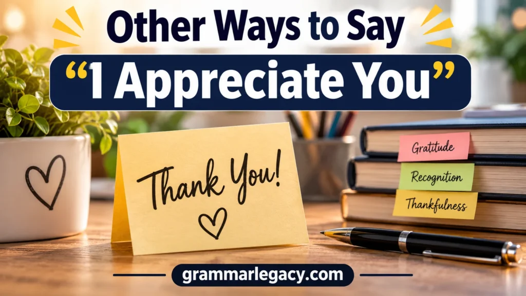 Other Ways to Say “I Appreciate You”