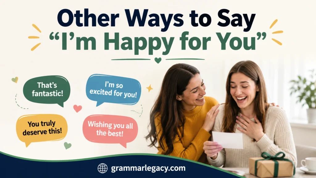 Other Ways to Say “I’m Happy for You”