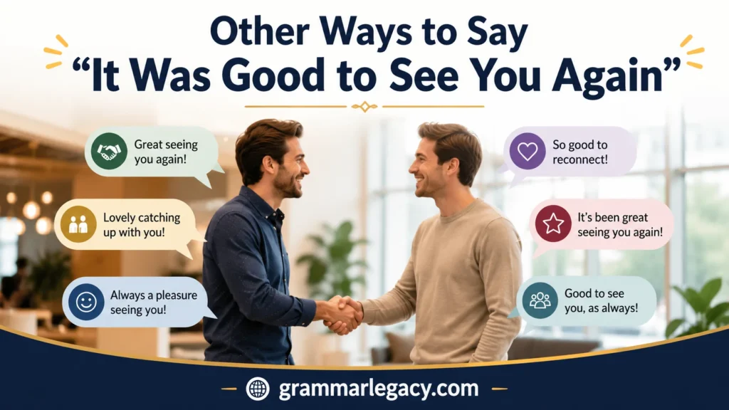 Other Ways to Say “It Was Good to See You Again”