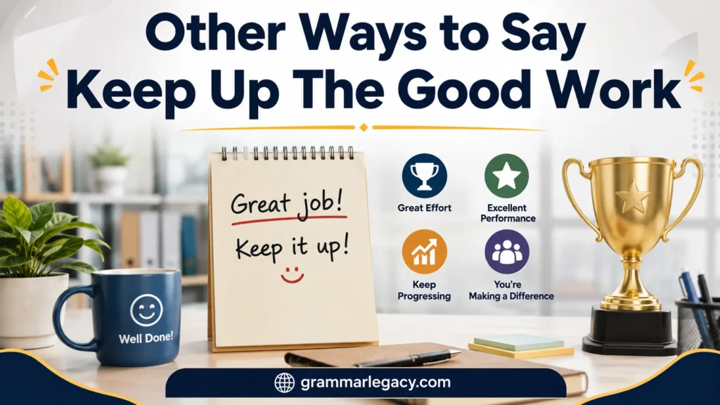 Other Ways to Say “Keep Up The Good Work”