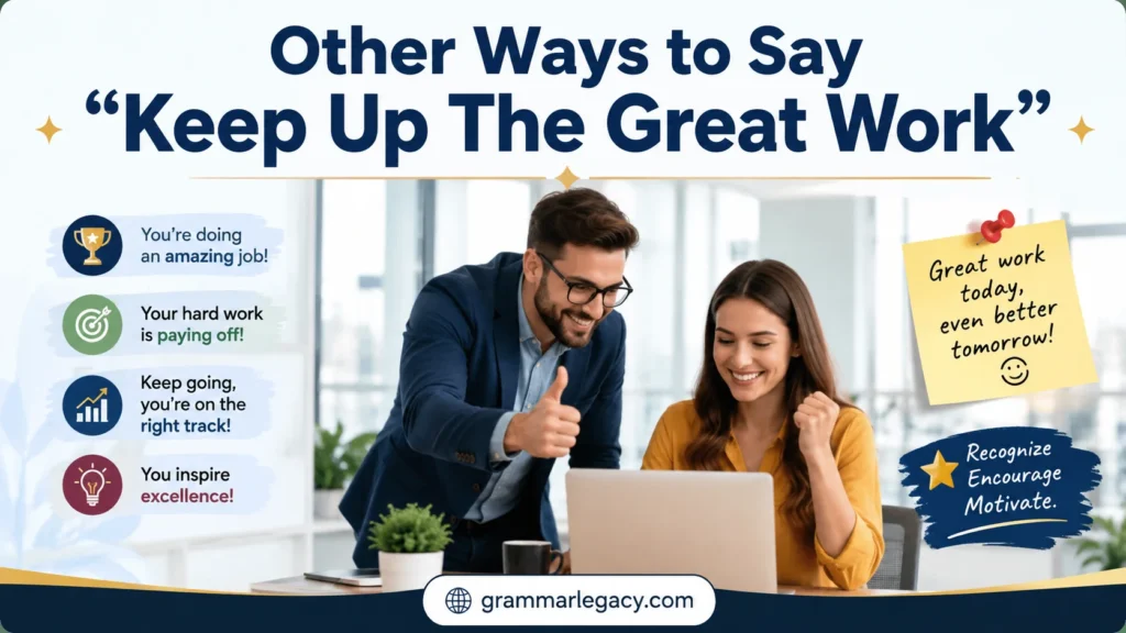 Other Ways to Say “Keep Up The Great Work”