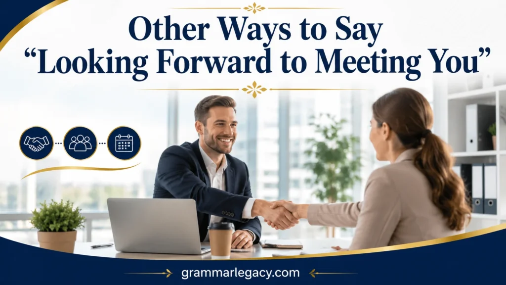 Other Ways to Say “Looking Forward to Meeting You”