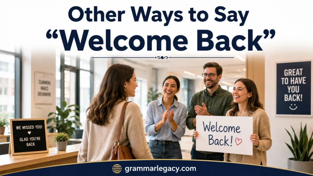 Other Ways to Say “Welcome Back”